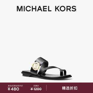 Vera 女士 Logo MICHAEL 拖鞋 金屬飾夾趾涼鞋 KORS