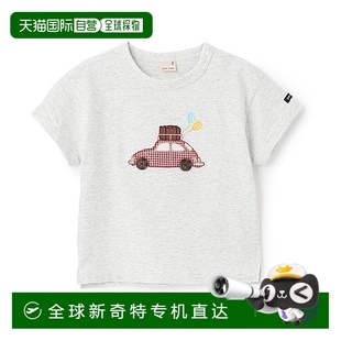 日本直郵petit 9552211新款 main T恤 兒童車與馬圖案半袖 1h可退