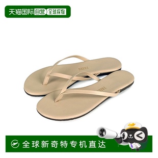 VEGAN系列夏季 RILEY 夏日海灘拖鞋 TKEES女士啞光夾趾涼鞋