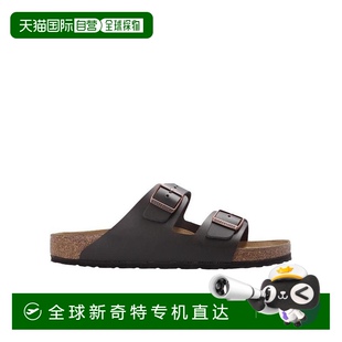 深棕 51101DARKBROWN棕色涼鞋 香港直郵Birkenstock 徽標帶扣拖鞋
