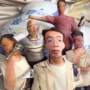 無白邊人形抱枕定制玩偶公仔diy定制摳圖包丑貓貓咪照片搞怪禮物