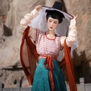 青泠谷漢服套裝 破裙 原創(chuàng)五色印花唐風(fēng)裙交崳裙?jié)h服春秋女一片式