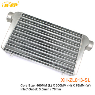 76MM進氣通用渦輪散熱器增壓鋁制管式 汽車改裝 中冷器460x300x76