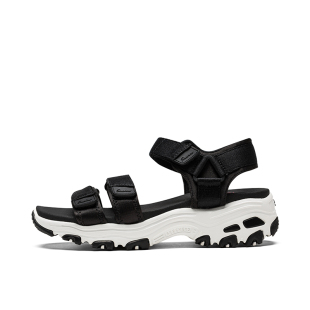 BLK 31514 SKECHERS斯凱奇LIFESTYLE系列女士休閑涼鞋 休閑鞋