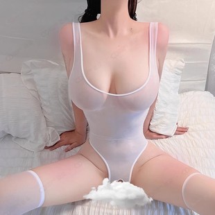 我打性感睡衣大碼 小胸可穿高級(jí)感連體衣女 連體半透明泳衣2025新款