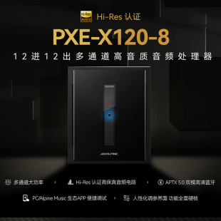 12路DSP功放車載升級音頻處理器 8汽車音響改裝 阿爾派PXE X120