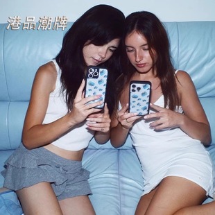 13ProMax手機(jī)殼12Pro歐美時尚 防摔wf保護(hù)套 蘋果16適用iPhone15 Wildflow藍(lán)色粉色絲帶蝴蝶結(jié)月光玫瑰新款