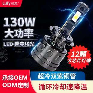 跨境熱銷雙銅管led車燈改裝 超亮65W大功率汽車led大燈