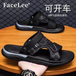 夏季 男款 外穿開車兩用涼拖鞋 男士 FaceLee2025新款 休閑涉水鞋 涼鞋