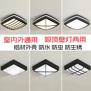 戶外室外防水吸頂燈過道門口入戶玄關陽臺露臺涼亭屋檐吸壁燈新品