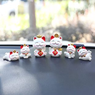 可愛上車汽車擺件搖頭車載裝 飾用品用招財(cái)貓玩偶大全車內(nèi)飾品擺件