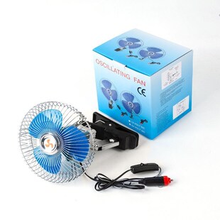車載風(fēng)扇12v24V大貨車空調(diào)電風(fēng)扇夏季 車內(nèi)制冷降溫汽車用品小電扇