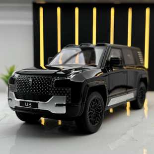 潮玩合金汽車模型1 24仰望U8燈光音效回力開門男孩玩具仿真越野車