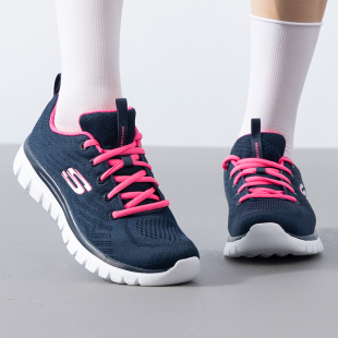 女鞋 時尚 2025春季 緩震輕便透氣運動鞋 新款 Skechers斯凱奇跑步鞋