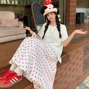 女韓系小清新甜美減齡中長款 胖mm大碼 花苞半身裙 新款 實(shí)拍2025夏裝