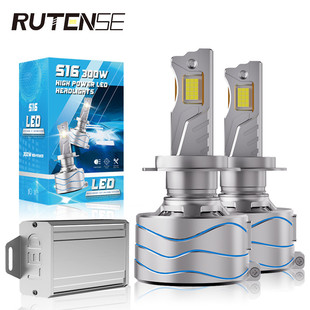 RUTENSE新款 汽車led大燈S16大功率300W聚光遠近光H4H7H11前照燈