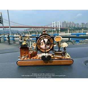 飾品車載擺件好物 汽車內(nèi)裝 泡泡瑪特漫相集停車電話號(hào)碼 牌2024新款