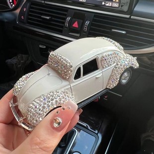 汽車擺件創意鑲鉆老o爺車擺件中控臺個性 內飾帶鉆老爺車合金車模