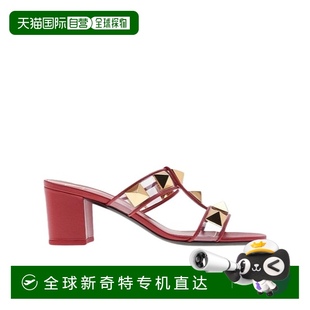 香港直郵Valentino 2W0S0EP5CWS 鉚釘高跟涼鞋
