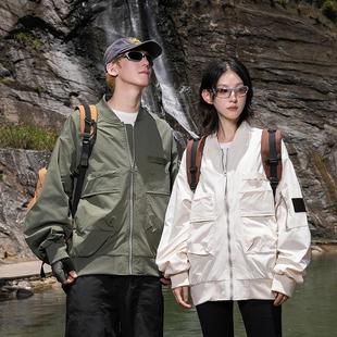 個性 男女高街飛行服機車服韓版 潮牌帥氣修身 爆款 新款 2025新款 秋季