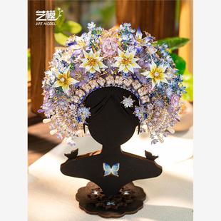 藝模簪花冠 模型手工DIY擺件潮玩具禮物送女友 3D立體拼圖金屬拼裝