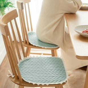 北歐全棉座椅墊墊子坐墊冬季 通用家用餐椅墊屁股墊 椅子墊學生四季
