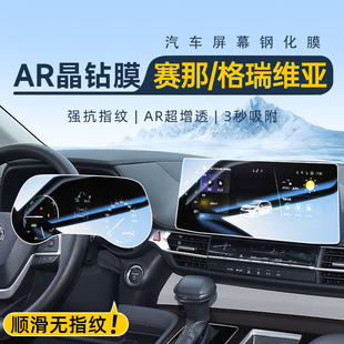 24款 適用于豐田塞納中控導(dǎo)航鋼化膜屏幕貼膜賽那汽車用品格瑞維亞