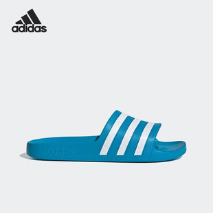 一字拖拖鞋 男女運動休閑輕便時尚 FY8047 阿迪達斯正品 Adidas