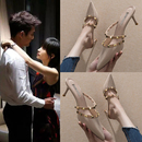 包頭涼鞋 涼拖鞋 尖頭細(xì)跟時(shí)尚 高跟女鞋 夏 女外穿網(wǎng)紅半拖2025年新款