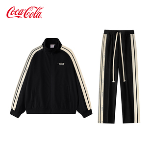 春秋男女款 Coca 衛(wèi)衣套裝 可口可樂休閑運(yùn)動開衫 外套運(yùn)動服 Cola