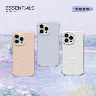 15ProMax 16Pro 14ProMax手機殼 純色波漾殼適用于iPhone16ProMax CASETiFY