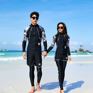 水母衣速干顯瘦沖浪服 長褲 2025新款 韓國潛水服女分體防曬泳衣長袖