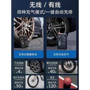 尤充16241新能源電動汽車線用打氣無插電兩用機智能快車泵載充氣