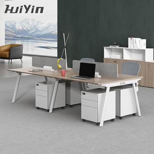 職員辦公桌椅組合家具 6多人位電腦隔斷工位屏風職員桌 簡約現代4
