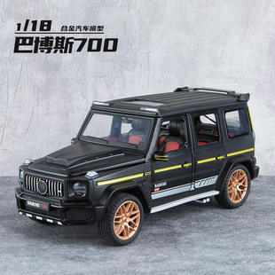 18真巴博700斯合金車模擺件大號(hào)男孩越野兒童玩具車汽車模型