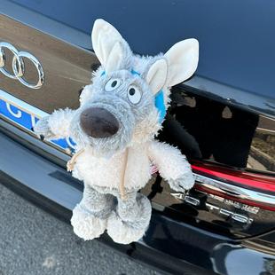 披著羊皮 飾品 狼車尾掛件公仔車外后備箱摩托車屁股玩偶汽車裝