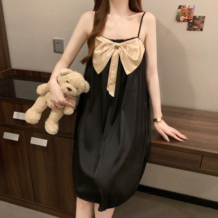 新品 冰絲性感花邊誘惑吊帶裙睡衣公主風可愛甜美蕾絲家 睡裙女夏季
