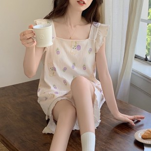 睡衣女夏季 套裝 新款 短褲 可愛卡通甜美花邊方領休閑寬松家 短袖 新品