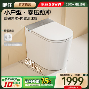 浪鯨衛浴電動智能馬桶全自動小戶型零水壓