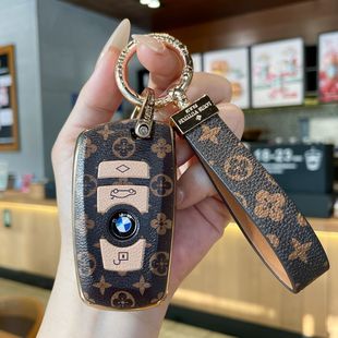適用寶馬汽車鑰匙套X1X3X5扣1系三系4系五系i3殼刀鋒i530保護套女