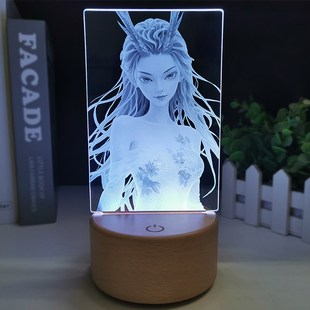 敖閏周邊立牌小夜燈西海龍王敖潤手辦擺件模型哪吒2同款 生日禮物