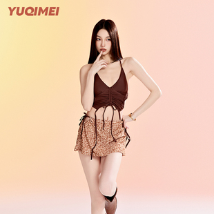 Yuqimei泳衣女2025新款 分體裙露背比基尼梨形身材純欲小胸海邊