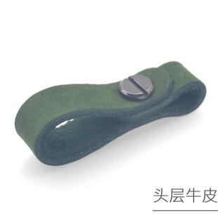 汽車鑰匙扣連接皮帶真皮可拆卸牛皮條鑰匙繩新款 高檔汽車用品掛件