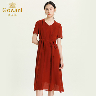 真絲提花喬其連衣裙 女裝 喬萬尼商場夏季 新品