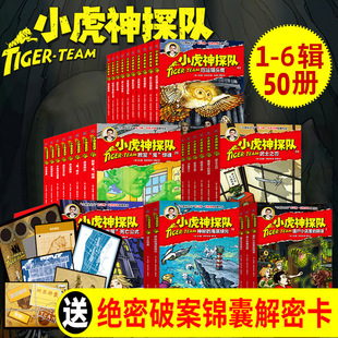 歷險記科幻兒童冒險小說書籍 12周歲超級版 小學生課外讀物故事書 第一二三四五六季 送解密卡 小虎神探隊 50冊 冒險小虎隊系列書6