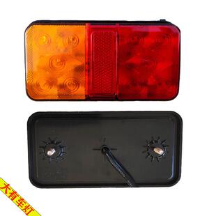 供應10LED紅黃卡車尾燈 24v汽車后尾燈12vled拖車邊燈信號燈