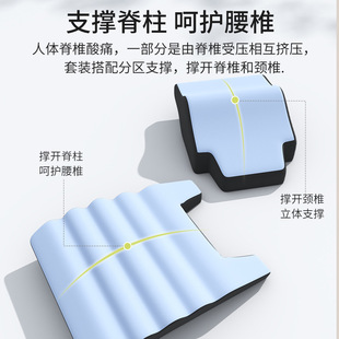 新款 車(chē)內(nèi)駕駛座椅記憶棉護(hù)腰靠車(chē)載車(chē)枕頭護(hù)頸 汽車(chē)頭枕腰靠套裝