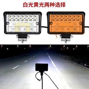 24v改裝 貨車射燈12v 照明倒車燈大視野四寸方工作燈 直銷新品 新款