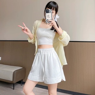 高腰運動短褲 休閑2025新款 INS風顯瘦冰涼女夏季 衿晢25年爆款