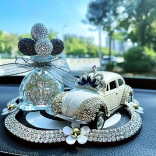 汽車擺件輕奢裝 女神香水網紅車載香薰 飾禮品持久創意鑲鉆精致個性